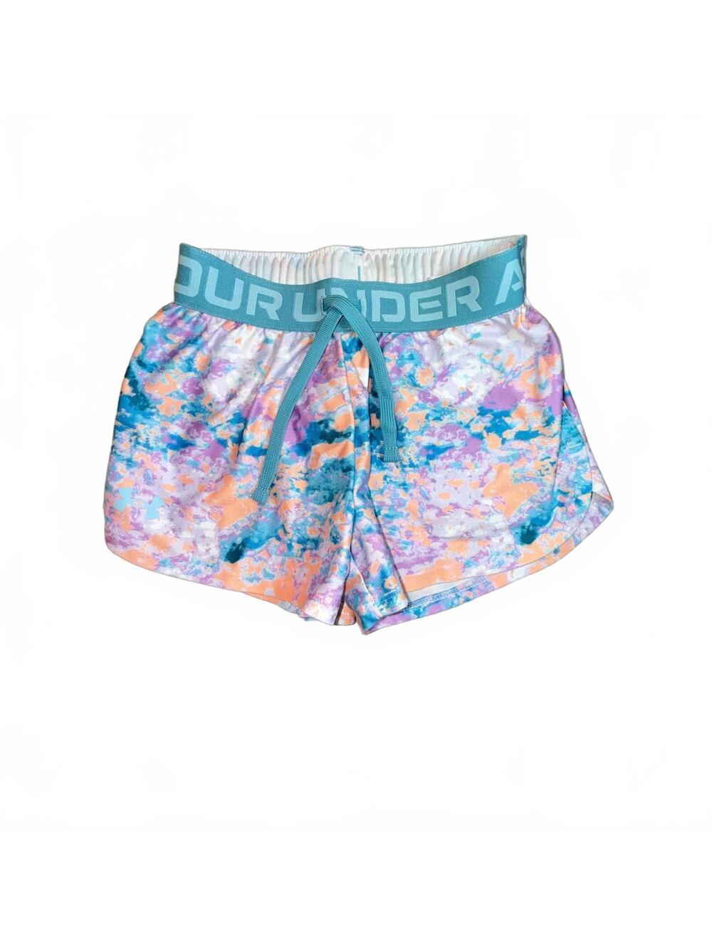 Under Armour Girls Multicolor Athletic Shorts Youth Small